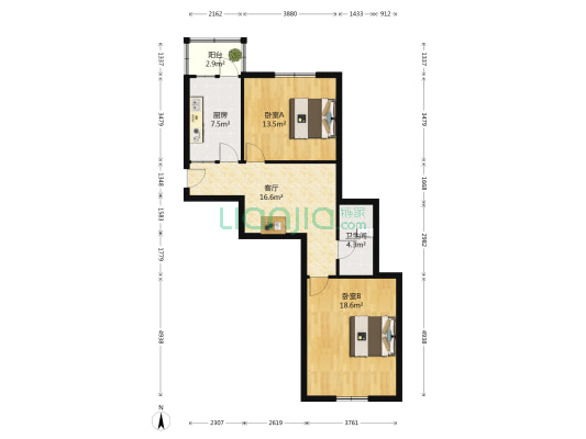 永宁小区 2室1厅1卫 84平方