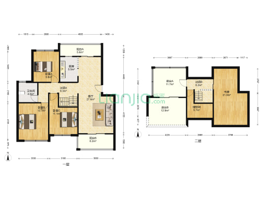嘉业阳光假日四期 4室1厅1卫 92平方