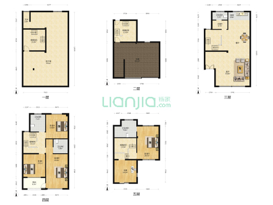 水岸名府 5室1厅4卫 355平方