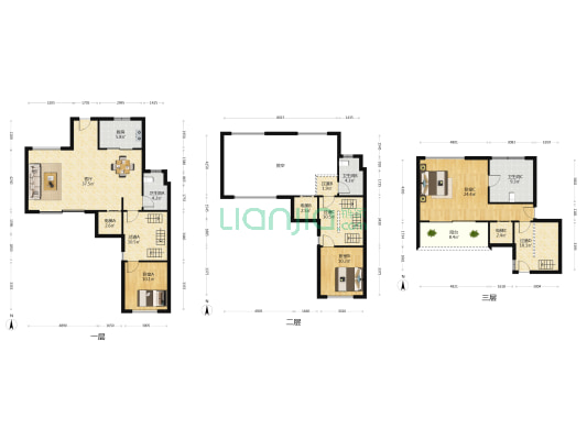 金地香山湖阅风华 3室1厅3卫 202平方