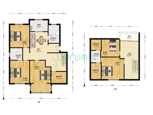 沁茵园 5室1厅3卫 126平方