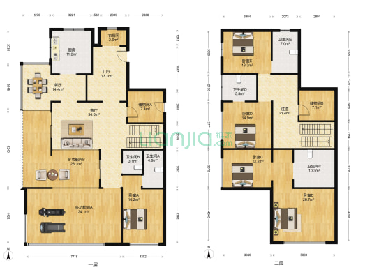 万科大明宫 7室2厅5卫 300平方