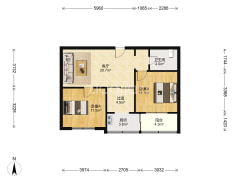 金山小区  地点好，交通便利 着急卖 有仓房-大连金山小区户型图