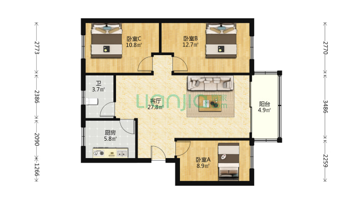 工商宿舍楼二手房实景图