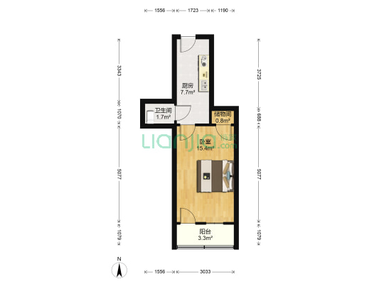 撮造山巷 1室0厅1卫 33平方