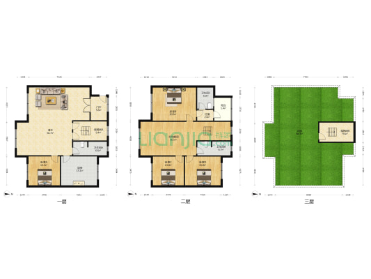 拔尖人才楼小区 5室1厅3卫 236平方