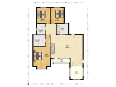 洋房 2卫 前后露台 次顶层  有本 南北通透-涿州鸿坤理想湾南区户型图