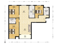 出售 金品时代 南北通透三居双卫  满二-涿州金品时代户型图