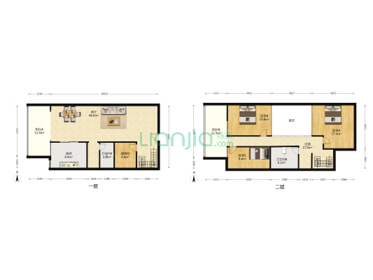 云锦金瓯广场 3室1厅2卫 139平方