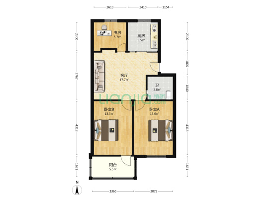藕池教师楼 3室1厅1卫 79平方