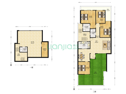 万科四季花城七期 4室1厅3卫 186平方