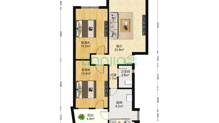 粮食局小区二手房实景图