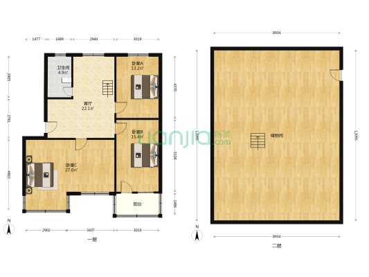 工商银行家属院 3室1厅1卫 103平方