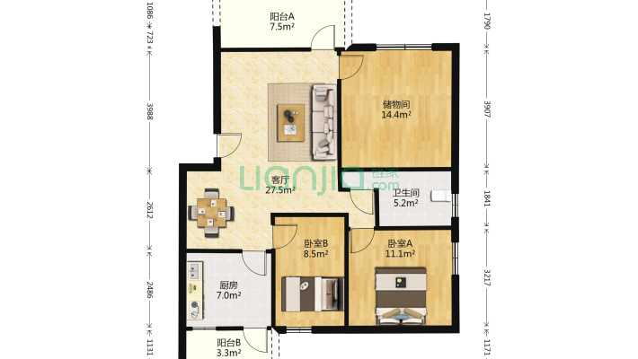 水陆运住宅楼二手房实景图
