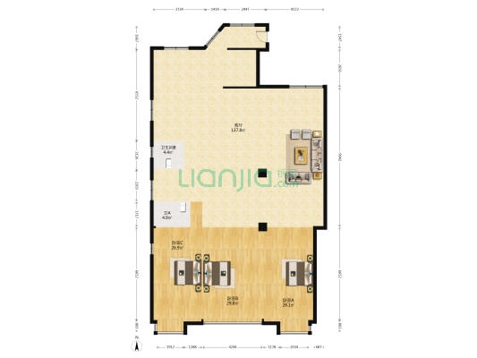 西仁宕村 3室1厅2卫 260平方