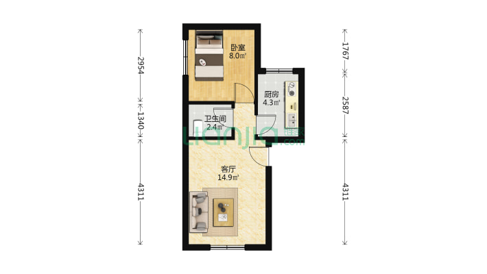 红河苑二手房实景图
