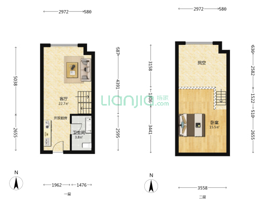 九龙郡 1室1厅1卫 40平方