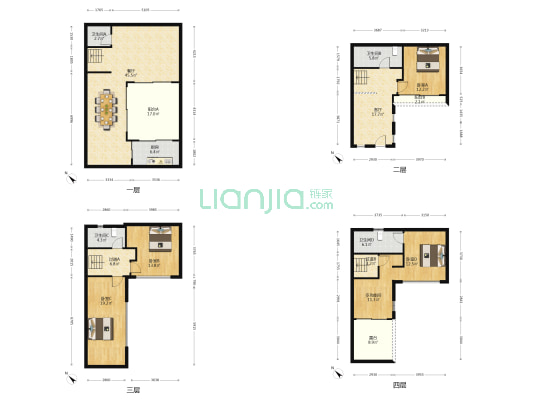 万科白鹭郡 5室2厅4卫 87平方