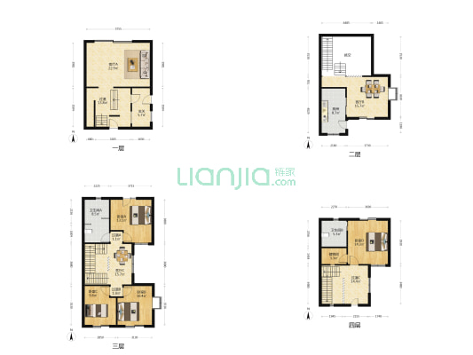 阳光欧洲城别墅(四期) 4室3厅2卫 200平方