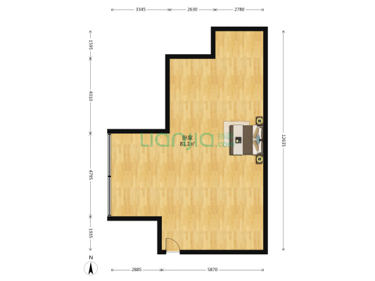 广州大道中 1室0厅0卫 92平方