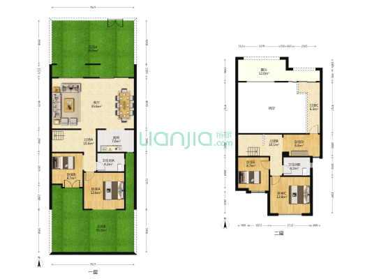 碧桂园天麓 5室1厅2卫 165平方