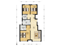华远二期三居边户 明厨明卫随时看房 好楼层无遮挡-涿州华远海蓝城二期户型图