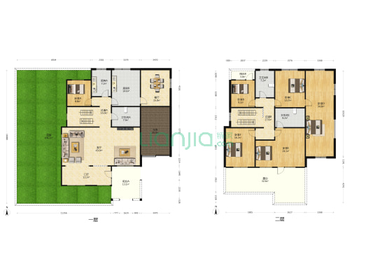 丰源美佳别墅 6室2厅3卫 261平方