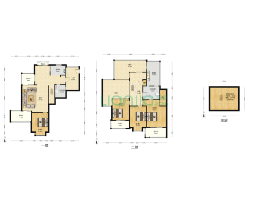 天泓山庄松山苑 4室2厅2卫 166平方