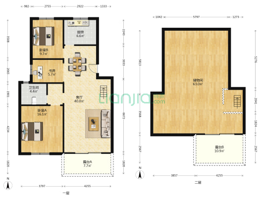 新堰阳光家园 3室1厅1卫 162平方
