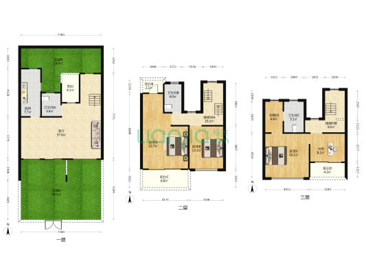 美的·花溪院子 4室1厅3卫 168平方
