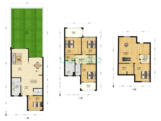 凯茵新城07区维多利亚 6室1厅3卫 197平方