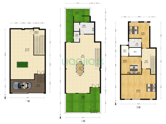 水岸秀墅 3室1厅2卫 379平方