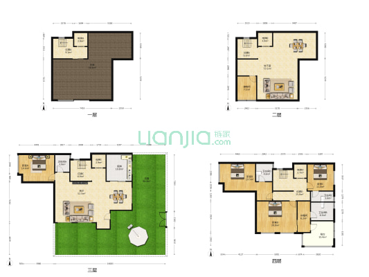 安厦世纪城清漪湾 4室1厅4卫 225平方