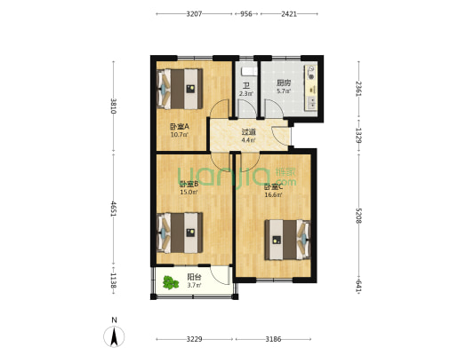 闵子骞路106号 3室0厅1卫 73平方