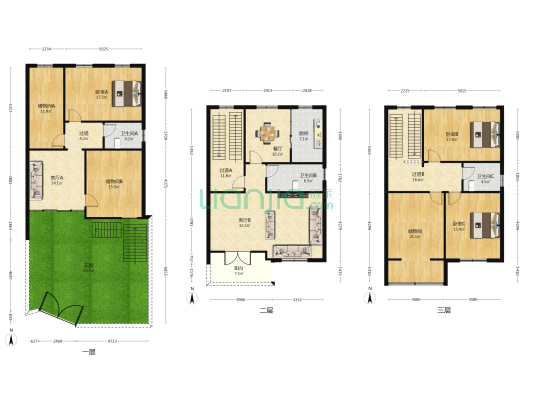 越丰新村(工业路) 3室3厅3卫 164平方