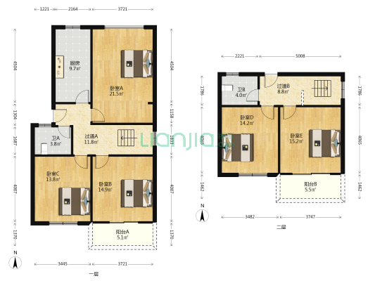 名宅吉苑 5室0厅2卫 156平方