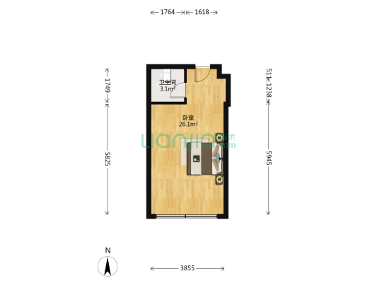 汇润映象 1室0厅1卫 46平方