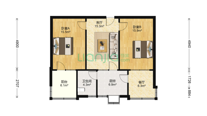 长征街46号二手房实景图