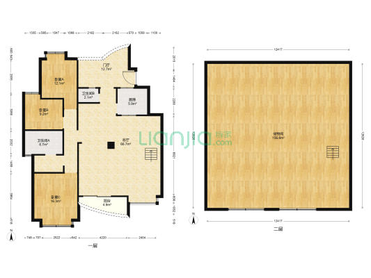 东方国际广场 3室1厅2卫 279平方