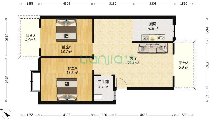 长鑫小区二手房实景图