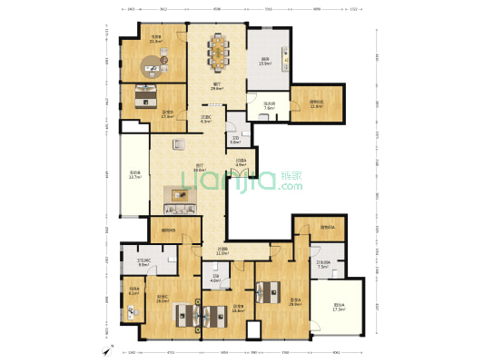 信融御金台 6室2厅4卫 415平方