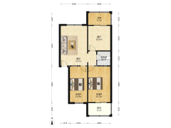 位于政法街，生活配套设施齐全，户型方正-涿州槐林新村户型图