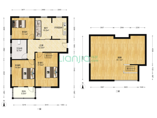 灵隐路 3室1厅1卫 132平方