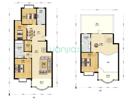 云锦大厦 4室2厅2卫 222平方