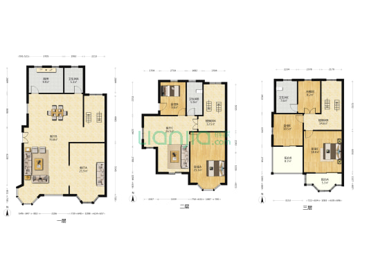 华钜御庭(别墅) 4室3厅3卫 364平方