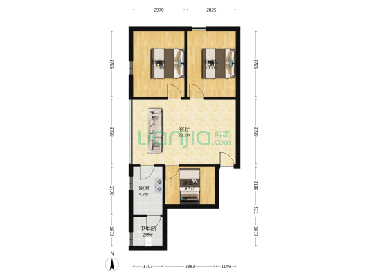 黄婆园左六巷 3室1厅1卫 71平方