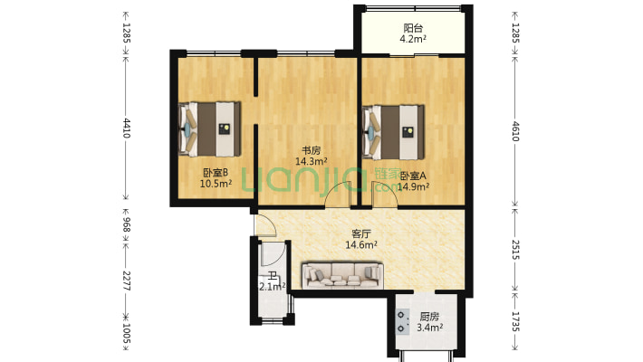 省运社区二手房实景图