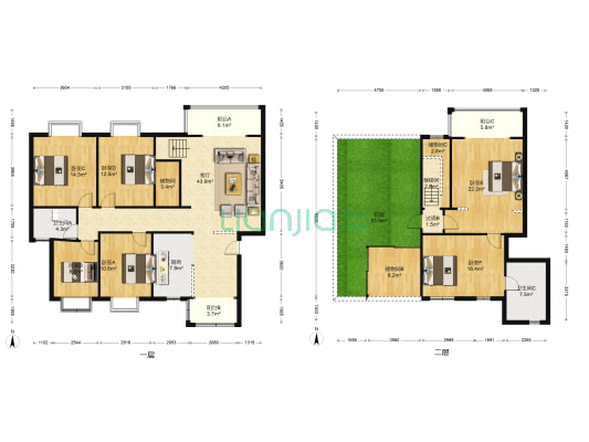 风林假日 6室1厅2卫 207平方