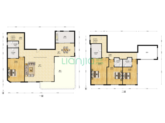 中海华琚花园 4室2厅5卫 359平方