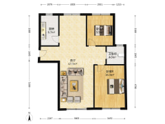 房源户型方正  采光没有遮挡     格局户型设计合理-涿州祥云瑞景小区户型图